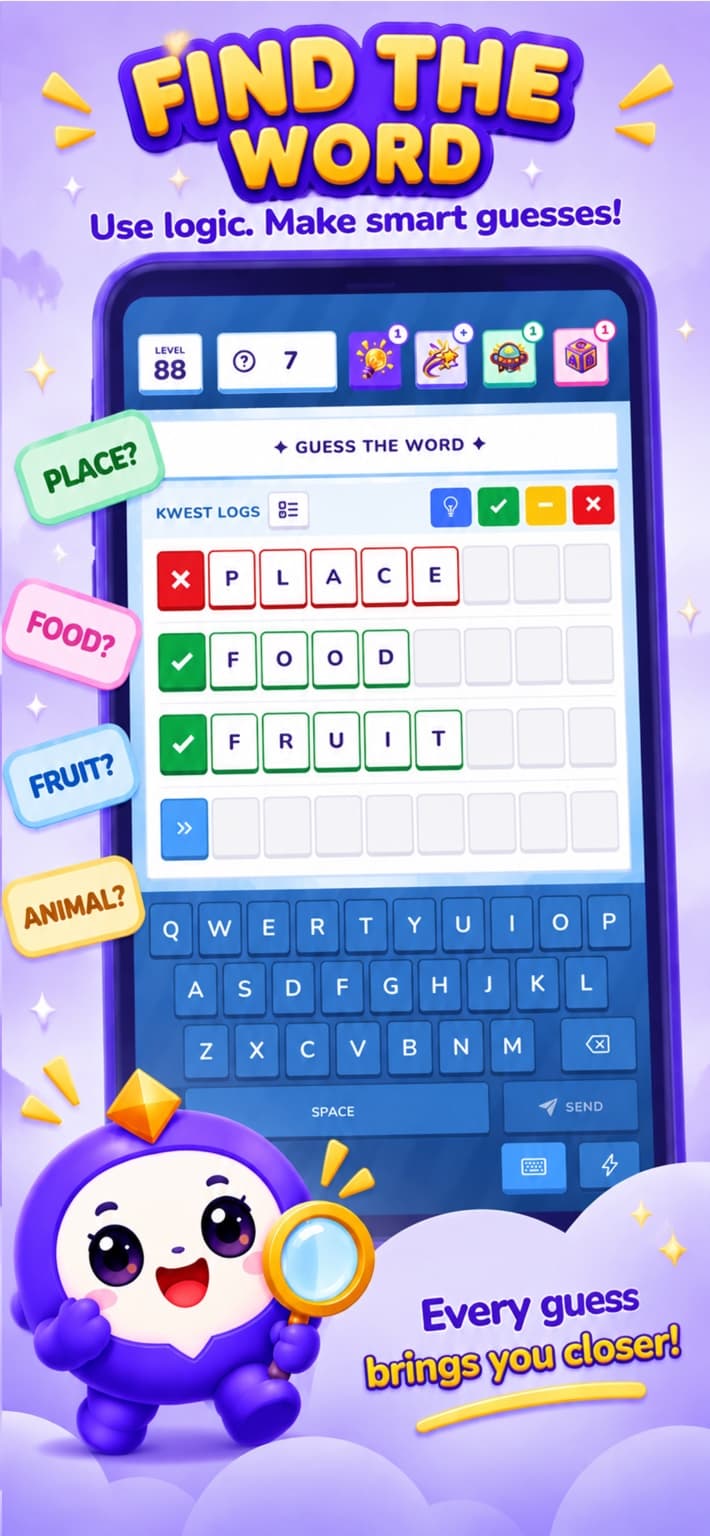 Kwest gameplay screen